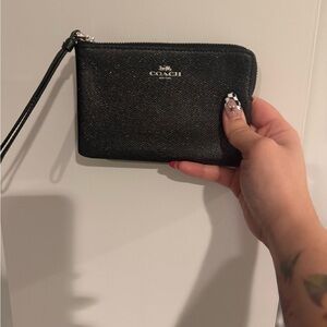 Coach Black Wristlet Clutch